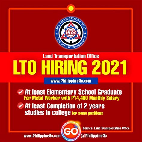 lto careers|50+ Lto Officer Jobs, Employment 24 April, 2024.